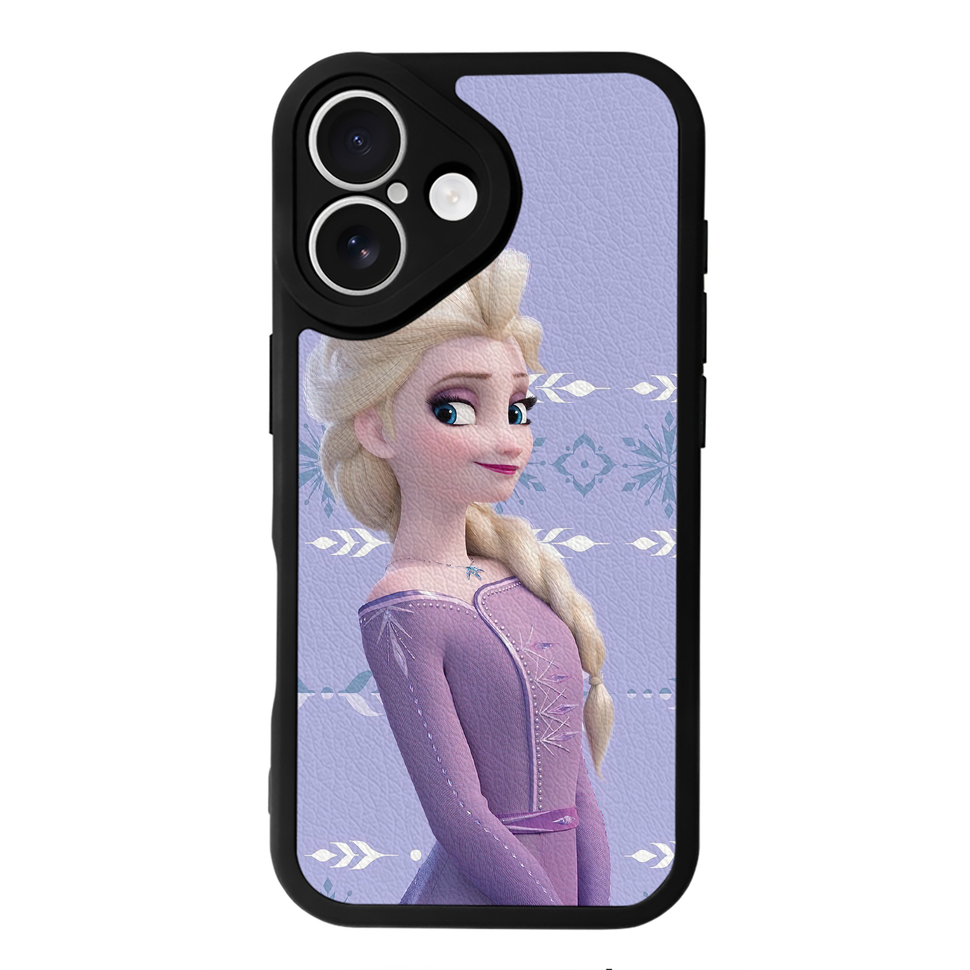 （画像用） アナと雪の女王 アンナ エルサ Frozen Anna Elsa 【iPhone 16シリーズ対応】シリコンスマホケース（レザー調） 材質：シリコン